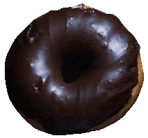 Donut Eating Sticker by Supersapiens