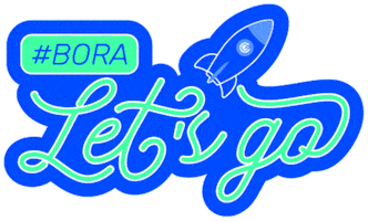 Lets Go Bora Sticker by Escritório Inteligente