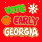 Vote Early Georgia Peach