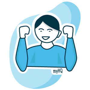 Happiness Motivation Sticker by myHQ