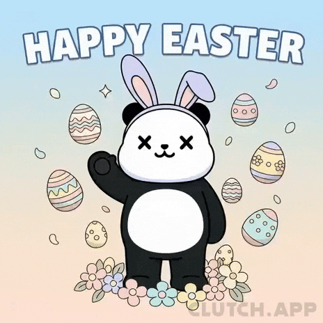 Easter Bunny GIF by Kanpai Pandas