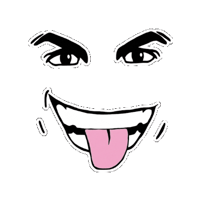 Face Tongue Sticker