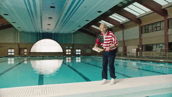 Jason Sudeikis Swimming GIF by Foo Fighters