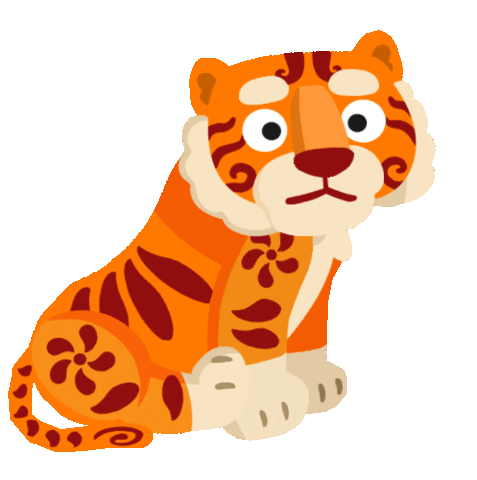 Chinese New Year Tiger Sticker by Studycat