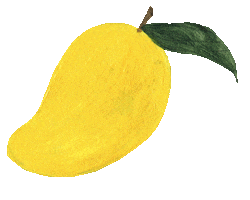 jananareally fruit tropical fruits mango Sticker