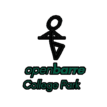 College Park Sticker by OpenBarre