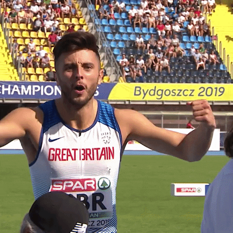 Celebrate Come On GIF by European Athletics