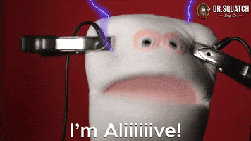 Shocked I Am Alive GIF by DrSquatchSoapCo