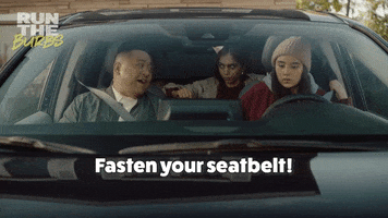 Driving Fasten Your Seatbelt GIF by Run The Burbs