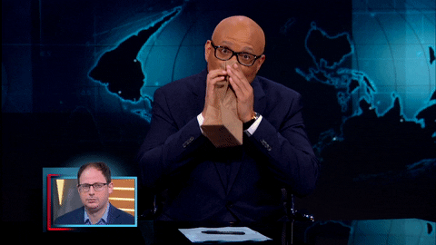 The Nightly Show scared nervous larry wilmore the nightly show GIF