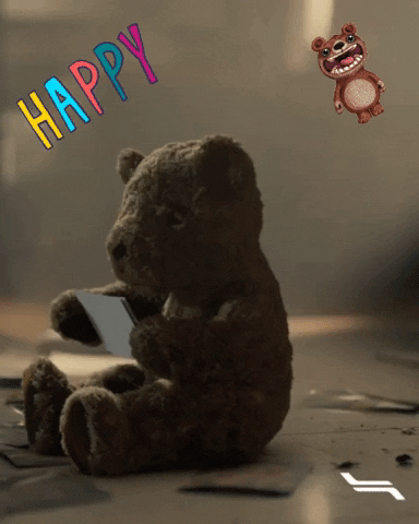 Happy Teddy GIF by Flytoget