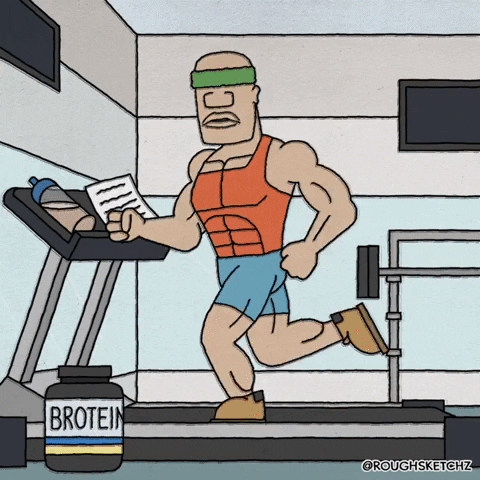 work out running GIF by Rough Sketchz