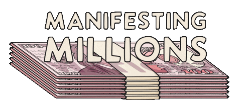 Money Manifest Sticker by Manifestation Babe