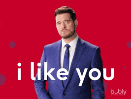 Michael Buble Flirting GIF by bubly