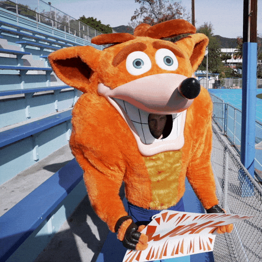 Give Up Mascot GIF by Crash Bandicoot