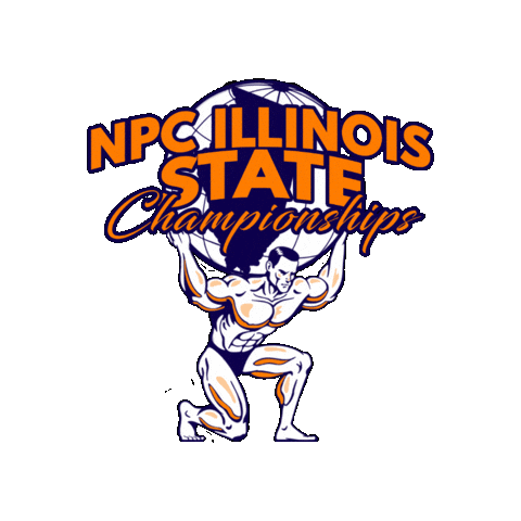 NPC Illinois Bodybuilding Sticker