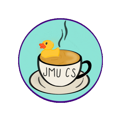 Computer Science Coffee Sticker by James Madison University