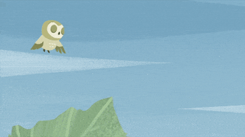 happy flying high GIF by Puffin Rock
