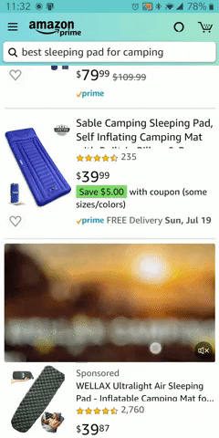 Amazon Sponsored Brands Video Ad Example GIF