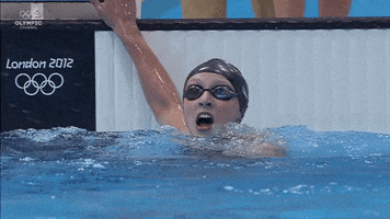 katie ledecky swimming GIF by Olympic Channel