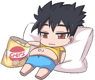 Chips Eating Sticker by Jin for iOS & Android | GIPHY