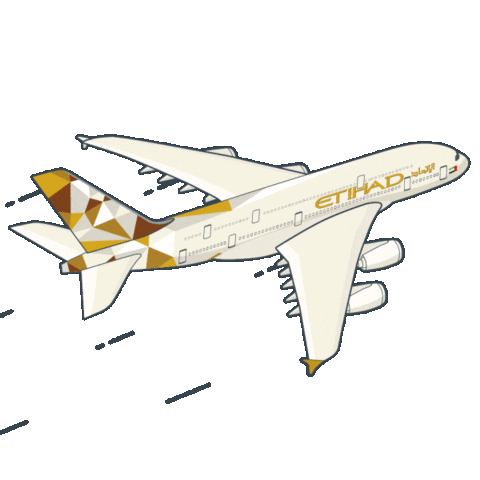 Flying Abu Dhabi Sticker by Etihad Airways for iOS & Android | GIPHY