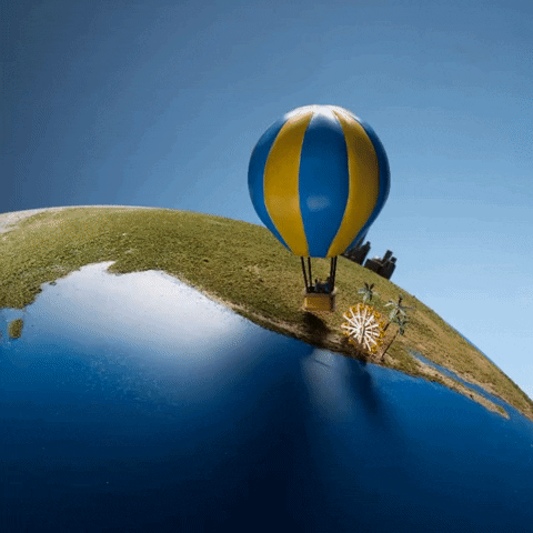 prudential travel balloon globe prudential GIF