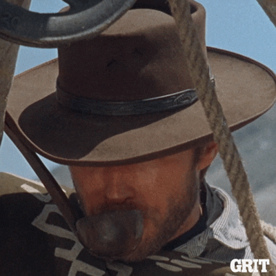 Clint Eastwood Drinking GIF by GritTV
