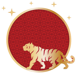 Chinese New Year Tiger Sticker by Takashimaya Singapore