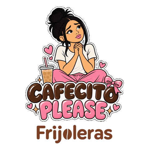 Pink Coffee Sticker by frijoleras