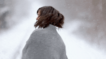 momentsofcolour dance snow winter hair flip GIF