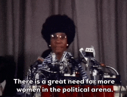 Shirley Chisholm Women In Politics GIF by GIPHY News