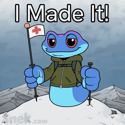 I Did It Success GIF by Snek