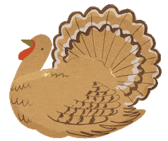 Fall Thanksgiving Sticker by Meri Meri