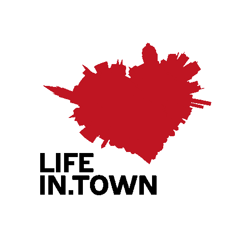 Life in Town Sticker