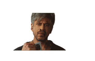 Scared Shah Rukh Khan Sticker by Red Chillies Entertainment