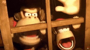 Shocked Donkey Kong GIF