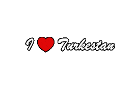 I Love Kazakhstan Sticker by Info Shymkent