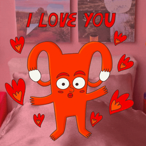 I Love You Hug GIF by justynagreen