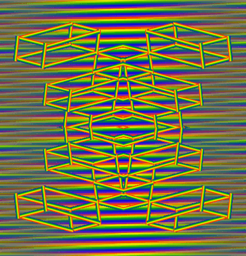 art, trippy, abstract, cube, op art, optical illusions, phychedelic