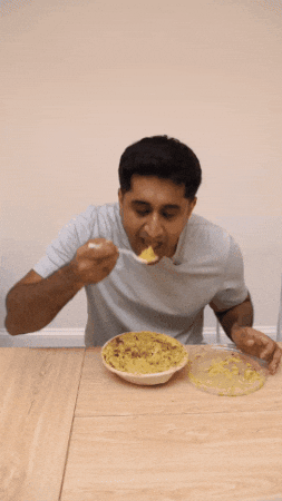 Salad Bowl Eating GIF