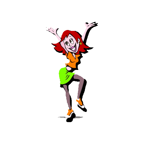 Dancing Girl Sticker