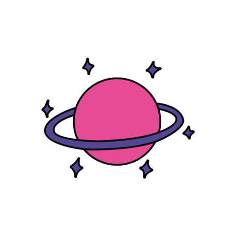 Saturn Sticker by Bib's