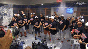 champagne spray GIF by MLB