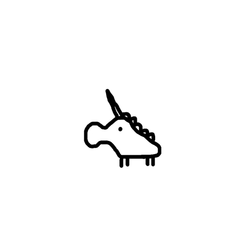 unicorn afl GIF by Animals Facing Left