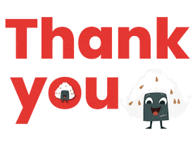 Heart Thank You Sticker by SushiVid