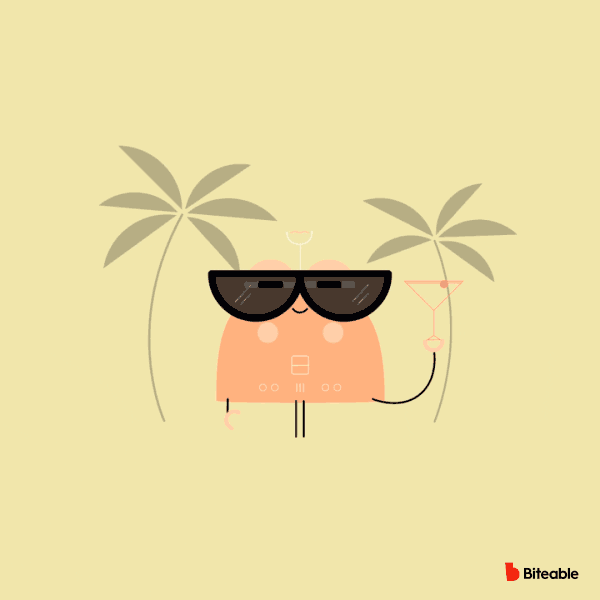 Happy Palm Trees GIF by Biteable
