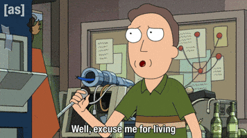 Living Excuse Me GIF by Adult Swim