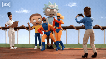 Rick And Morty Photo Op GIF by Adult Swim