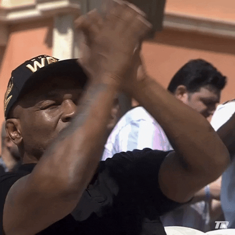 Mike Tyson Applause GIF by Top Rank Boxing